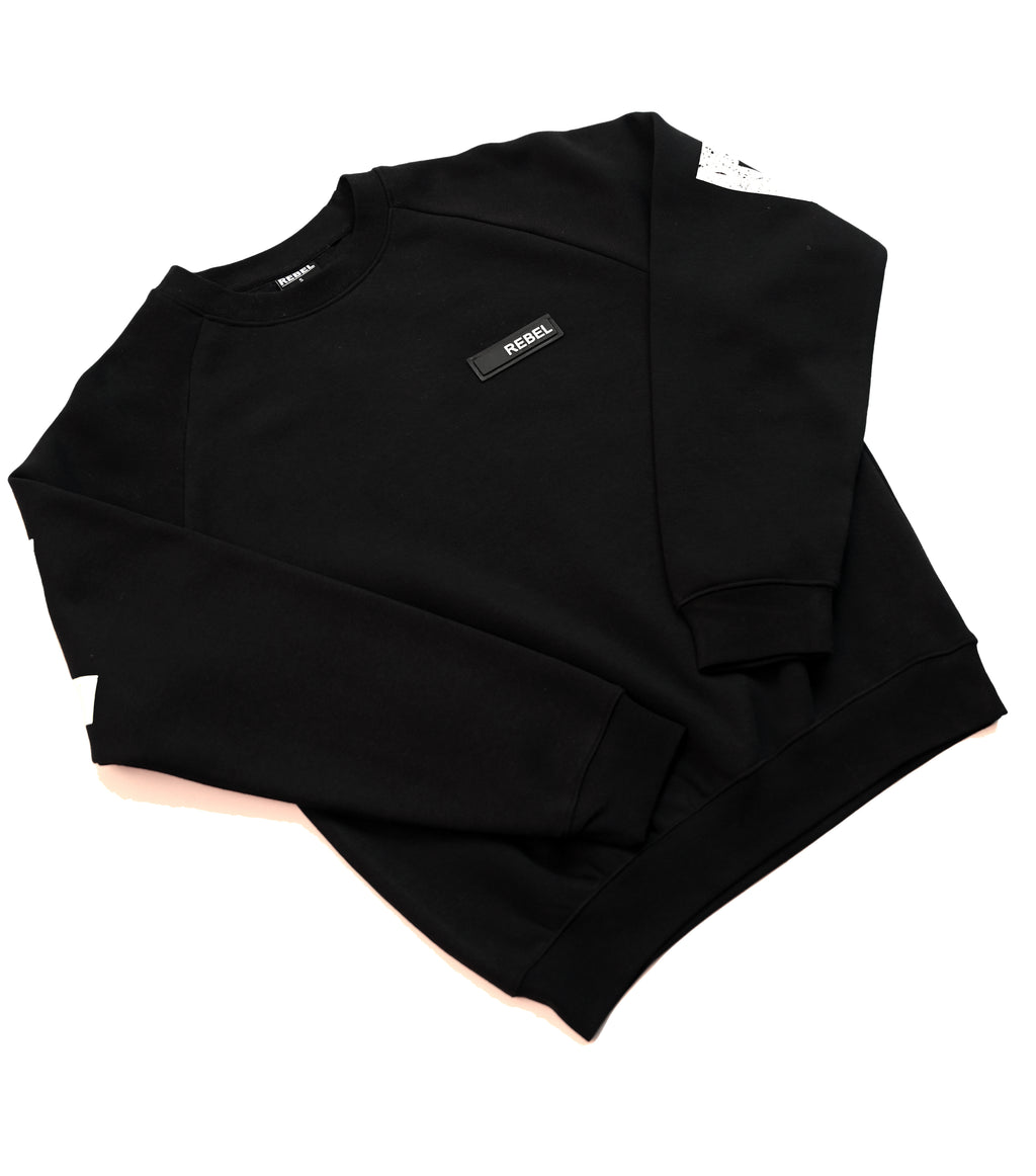 Black Raglan Sweatshirt