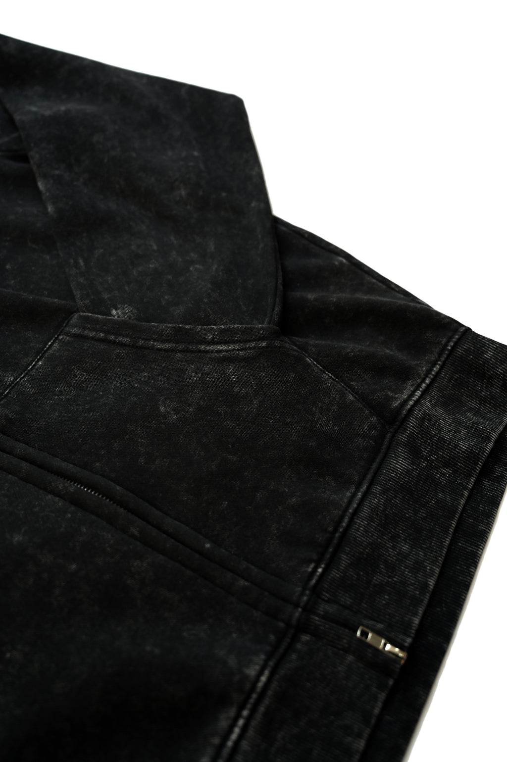 Black Stonewash Hoodie