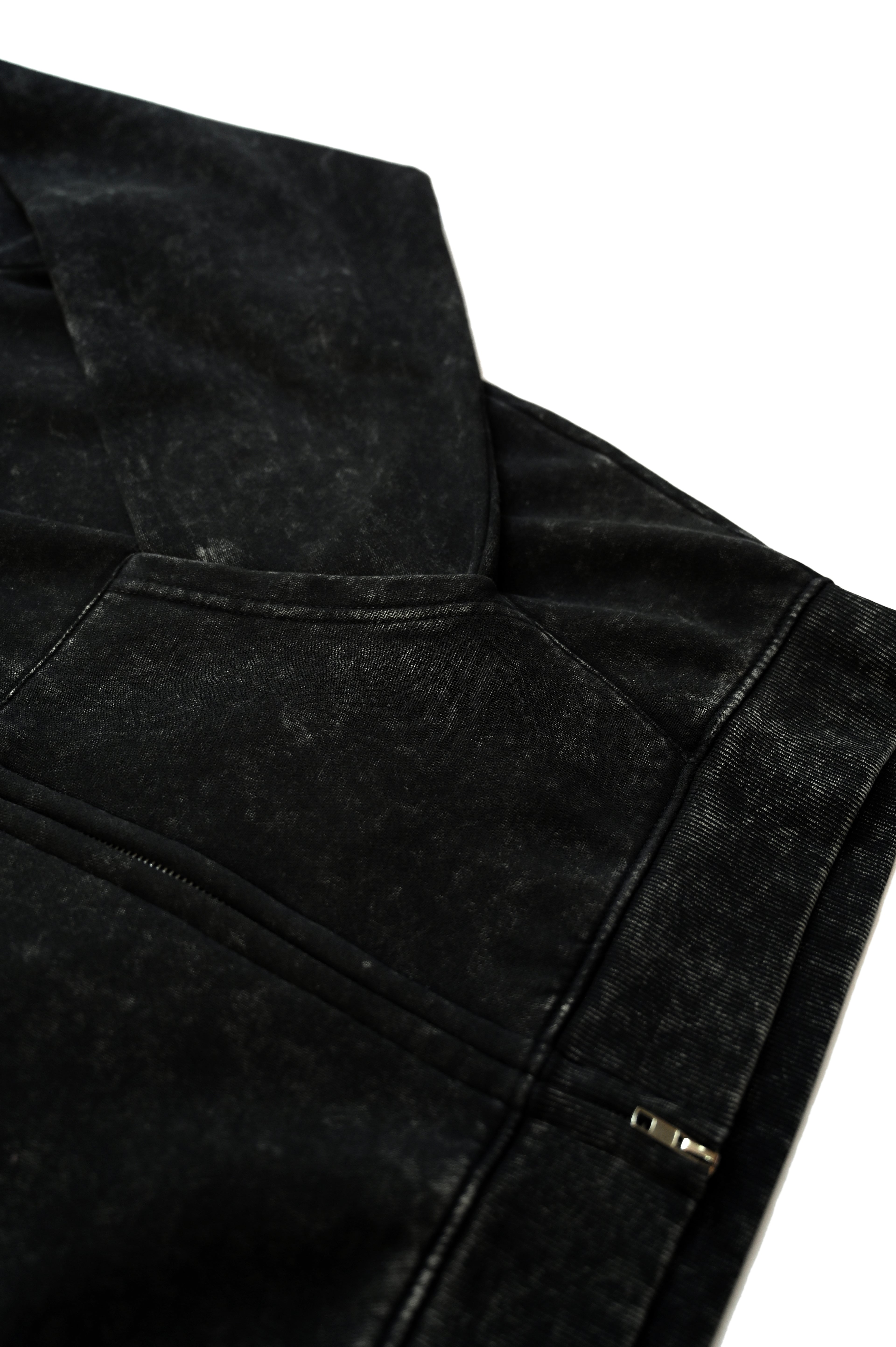 Black Stonewash Hoodie