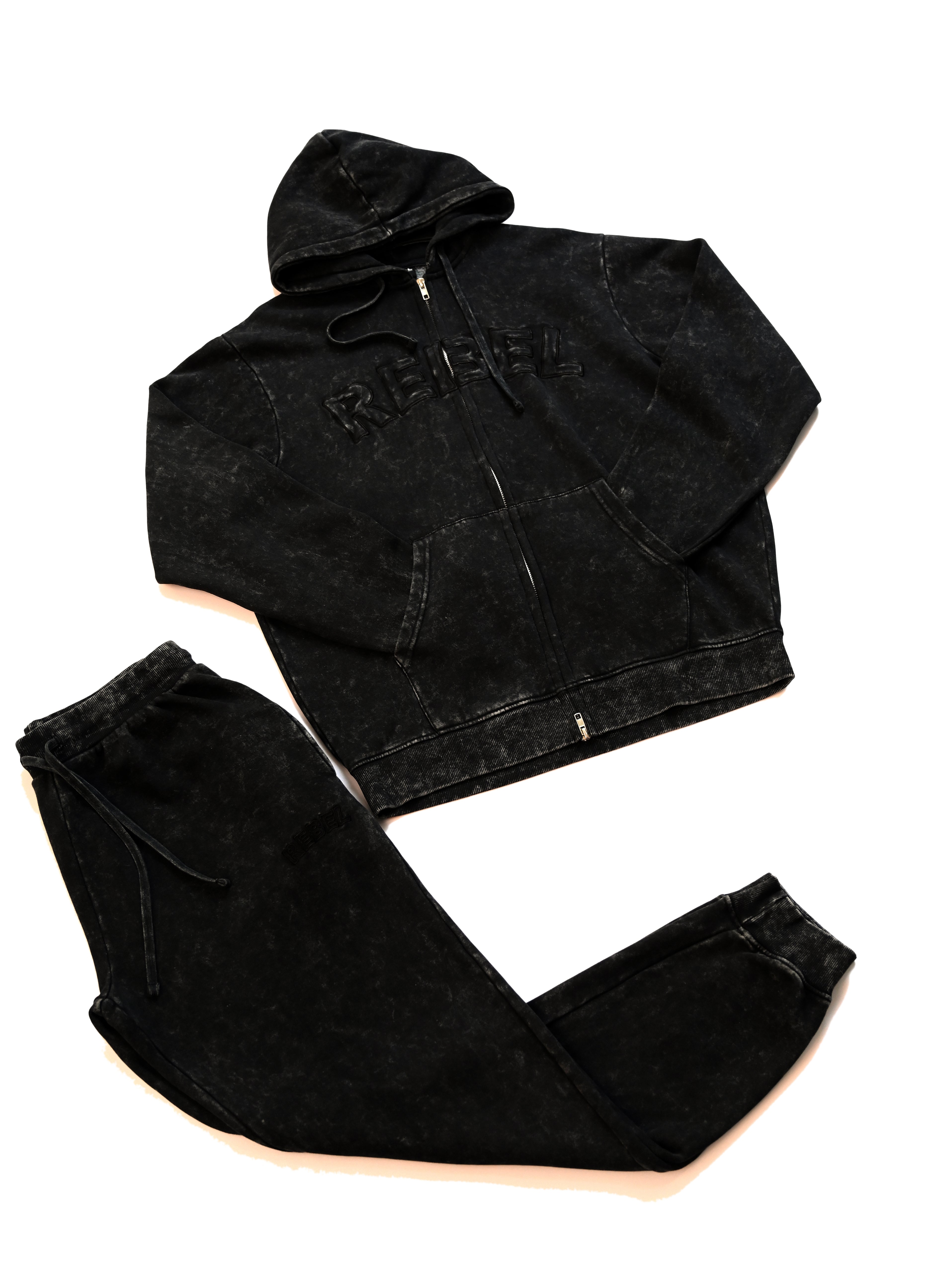 Stonewash Hoodie and Trouser Bundle