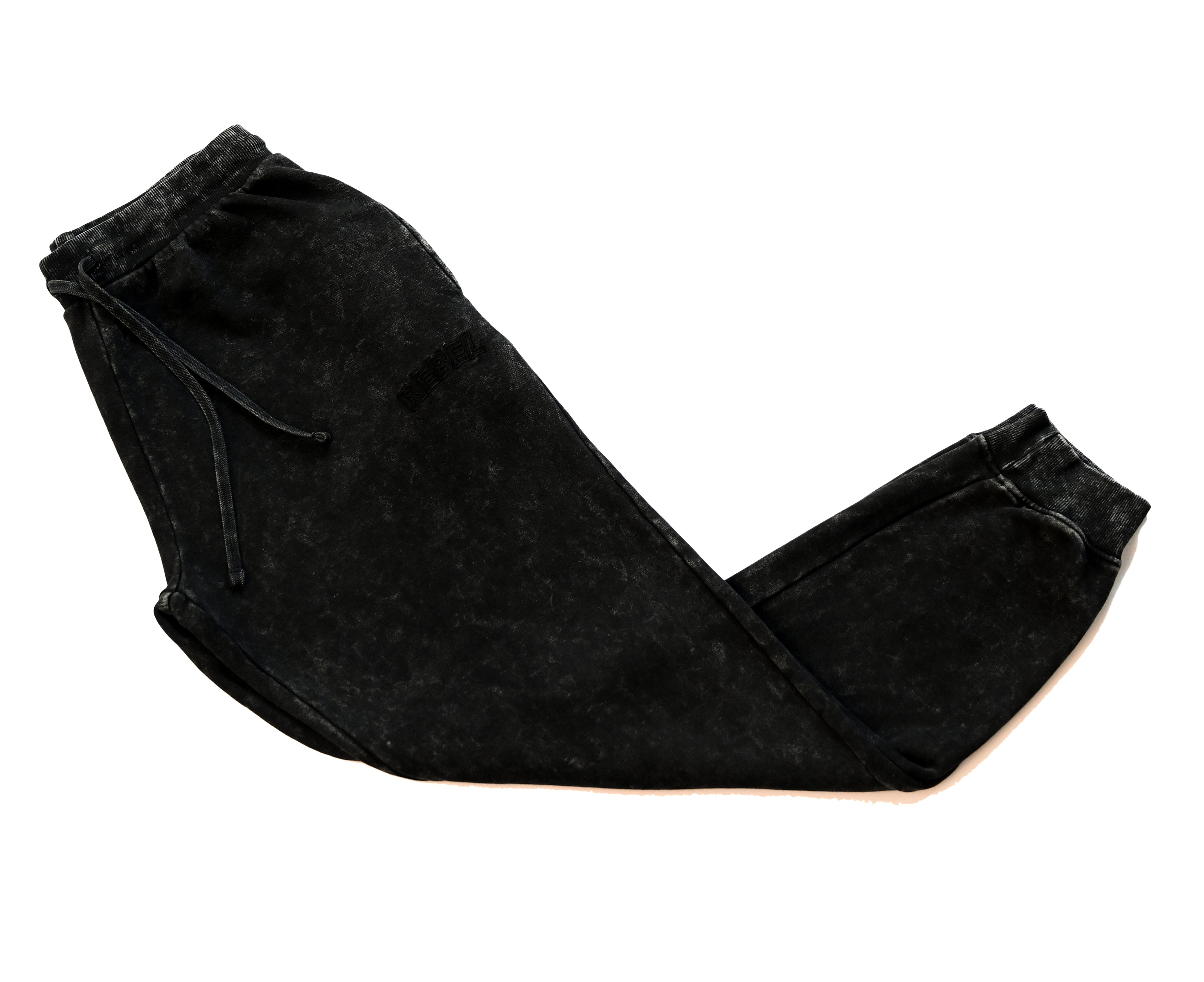 Black Stonewash Trouser