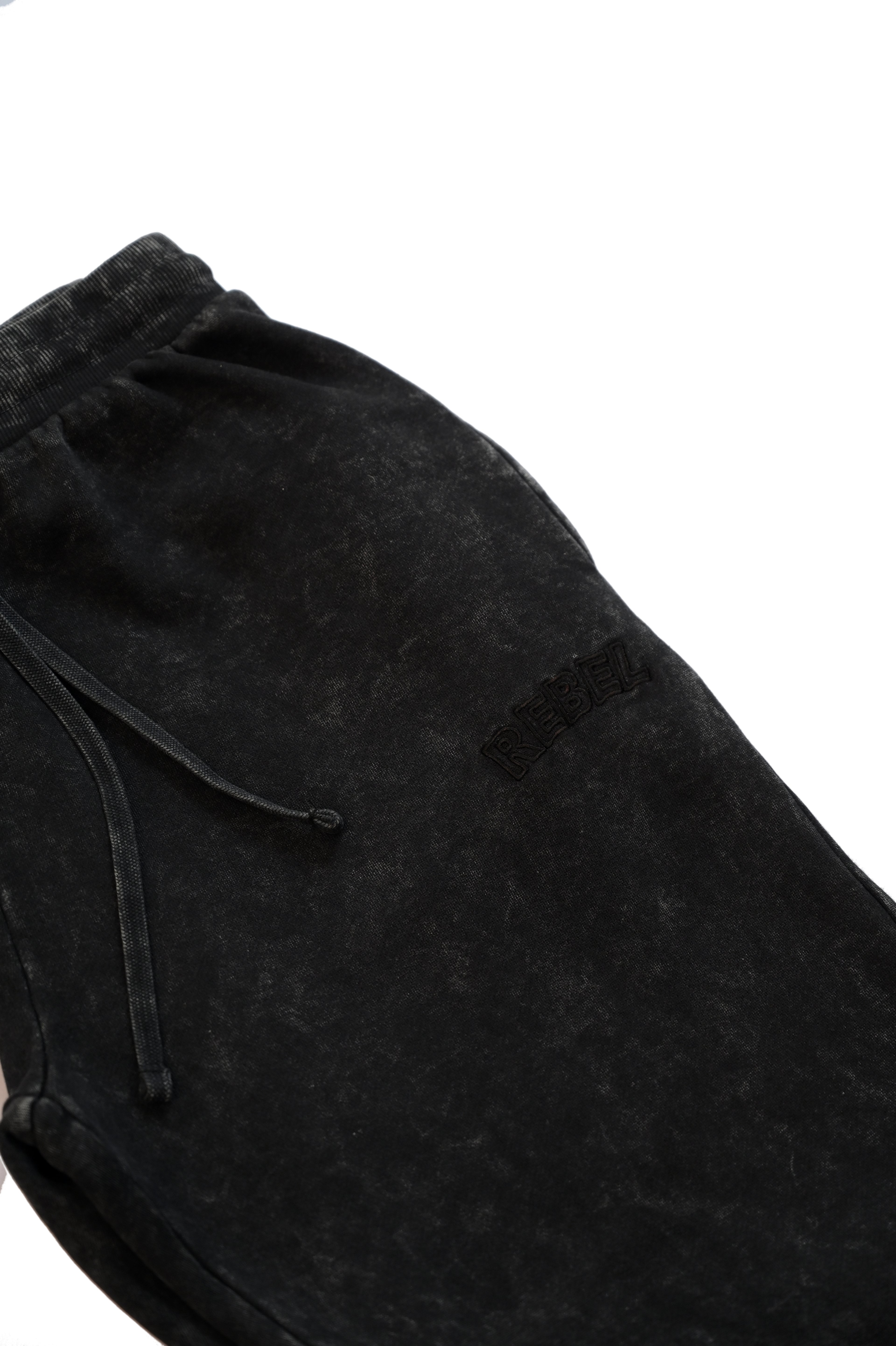 Black Stonewash Trouser