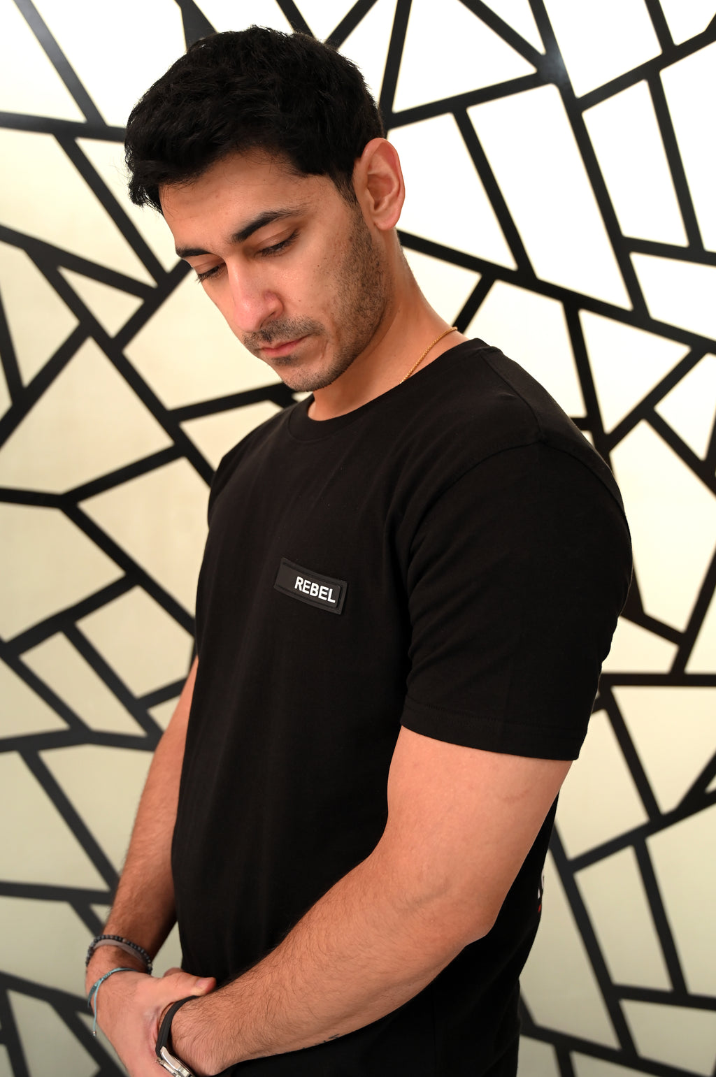 Black-T Shirt with Che Guevara screen print