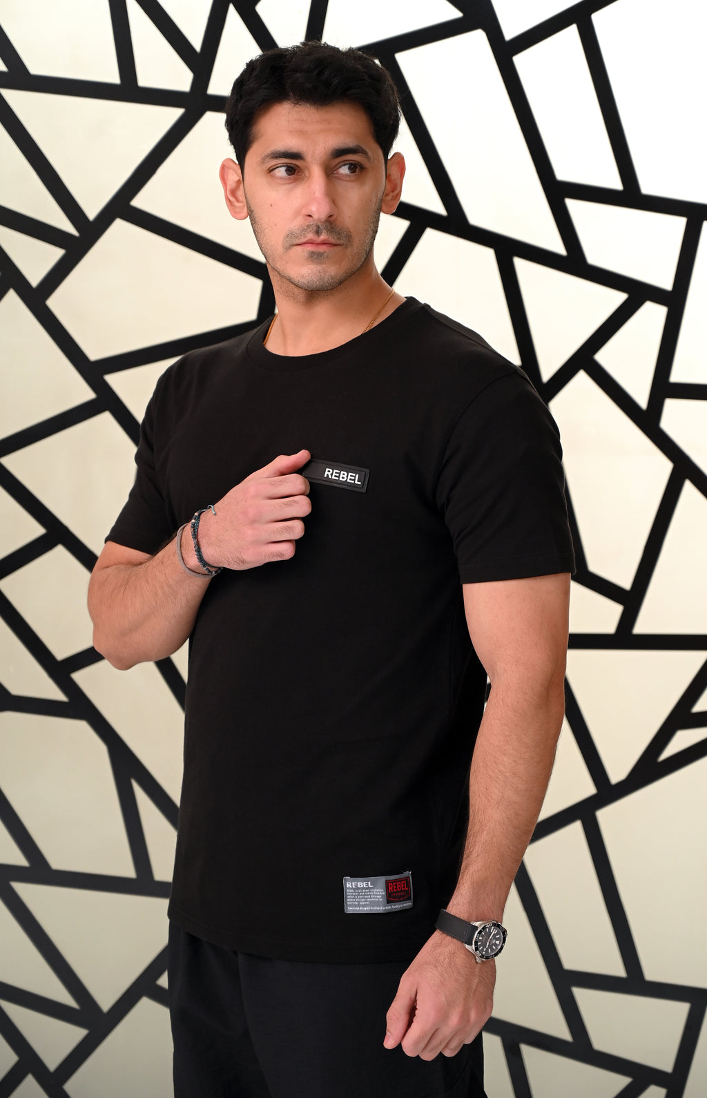 Black-T Shirt with Che Guevara screen print