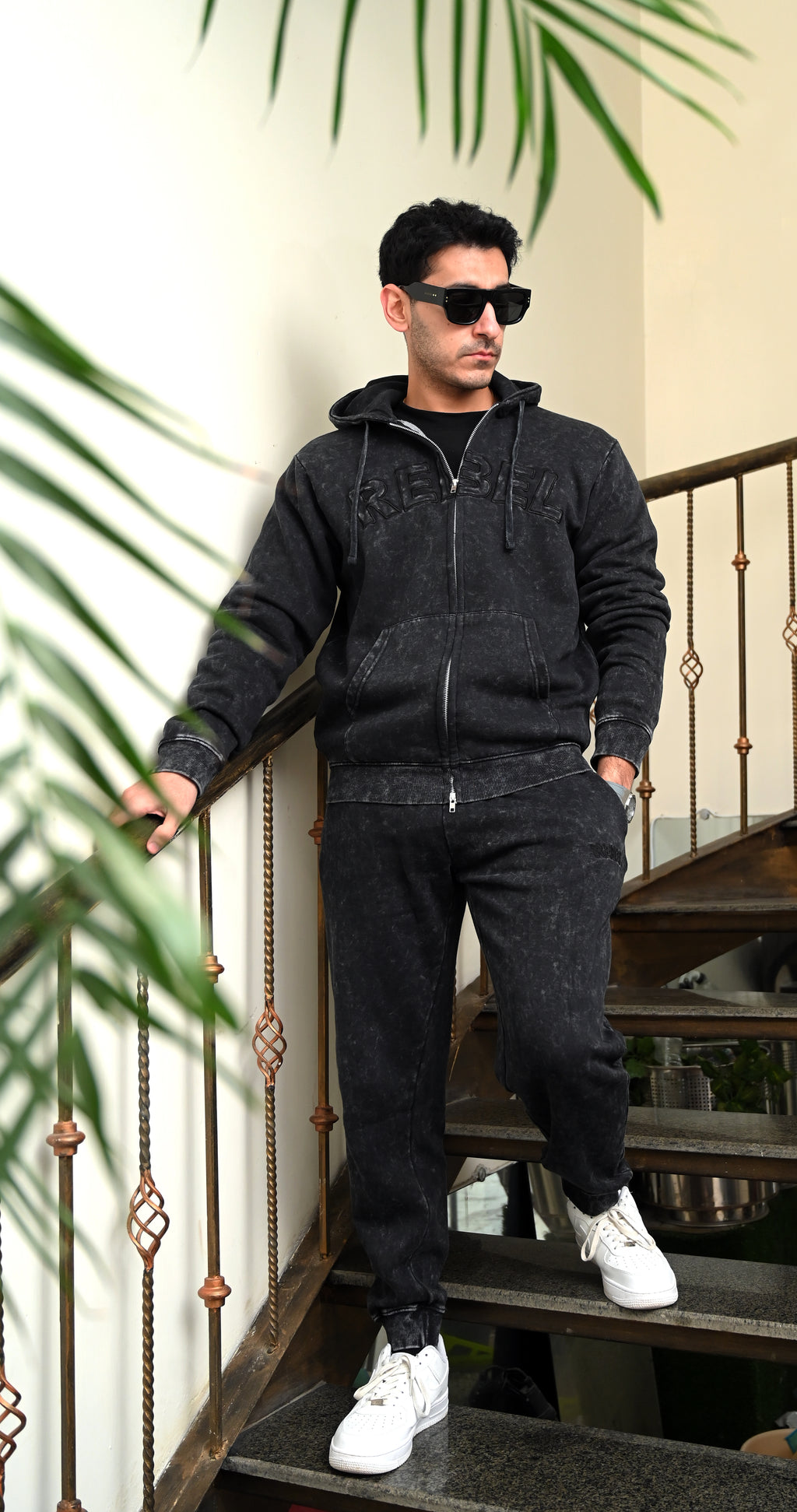 Stonewash Hoodie and Trouser Bundle