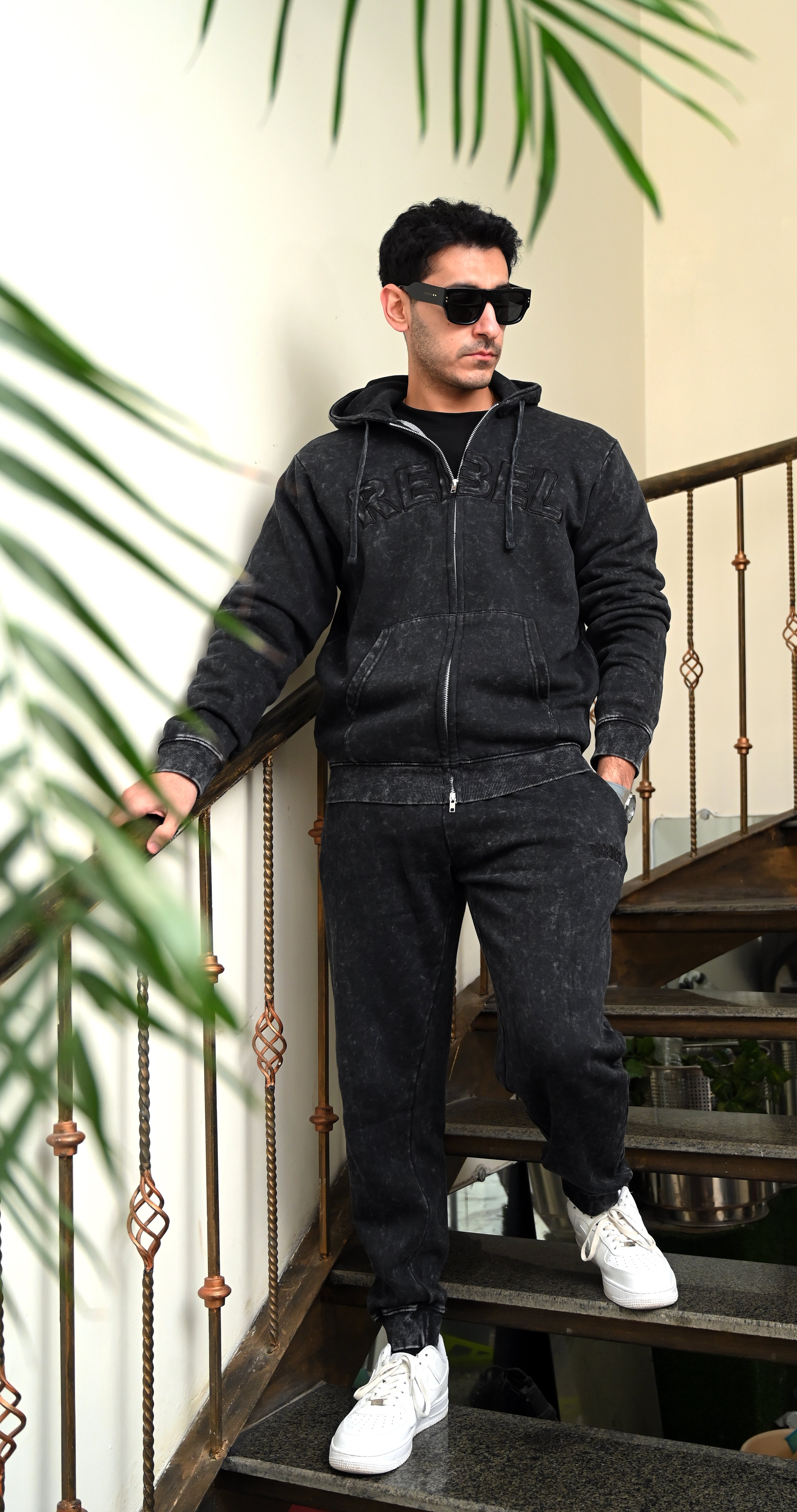 Stonewash Hoodie and Trouser Bundle