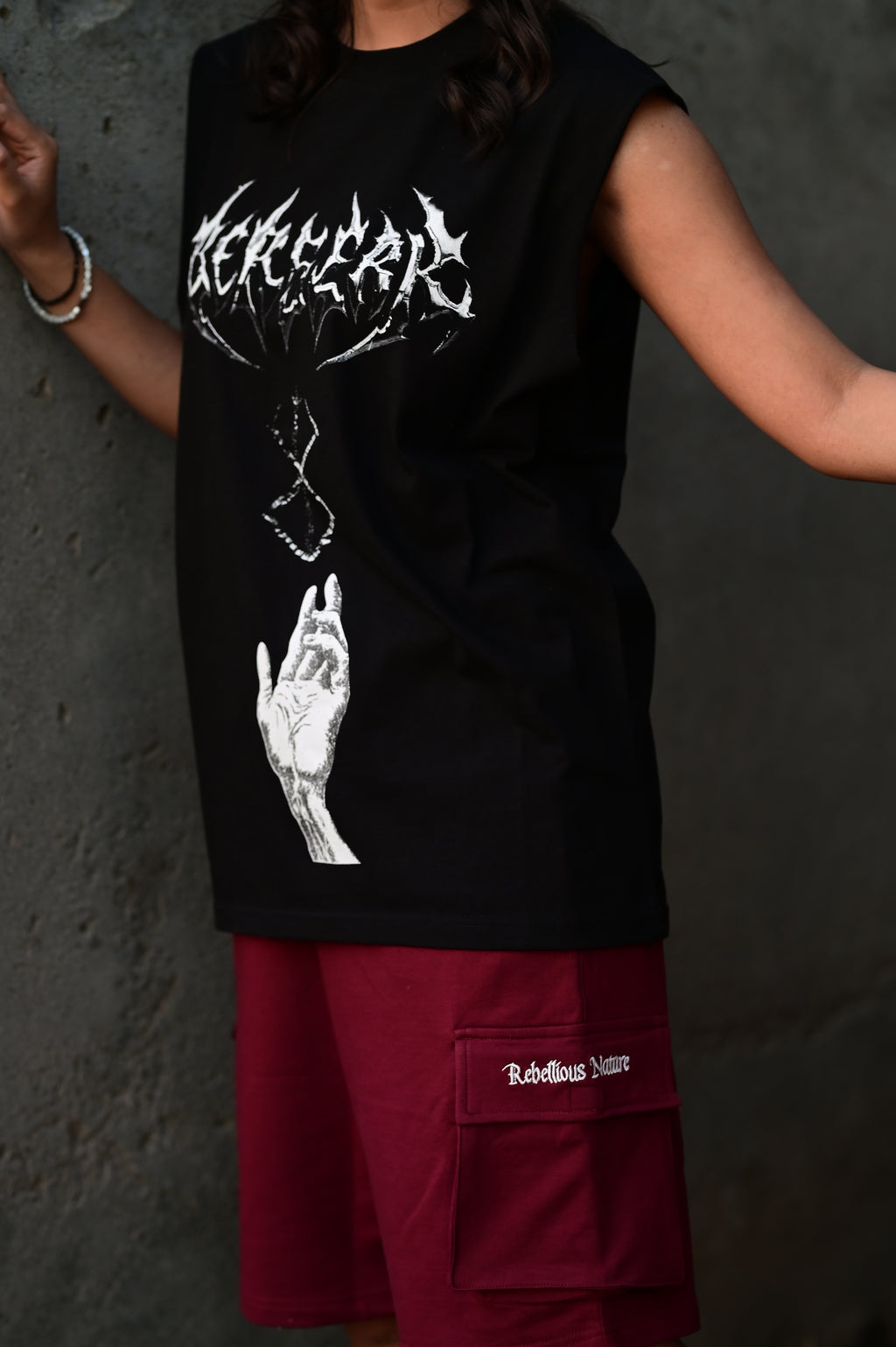 Berserk Oversized Graphic Tank Top – Black | 100% Cotton