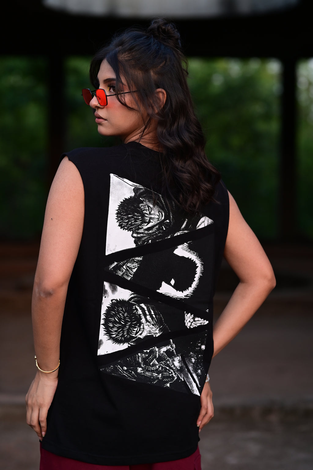 Berserk Oversized Graphic Tank Top – Black | 100% Cotton