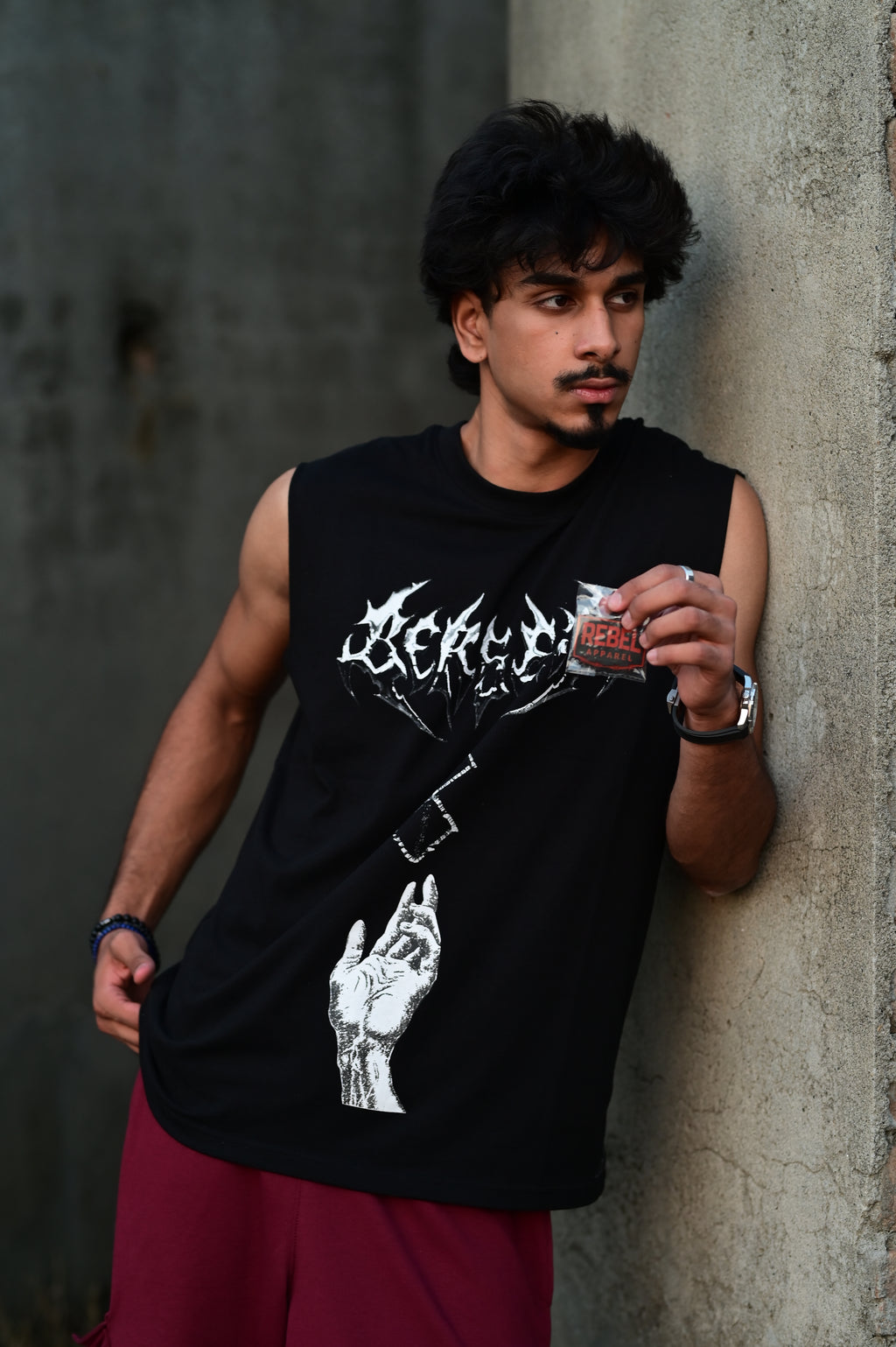 Berserk Oversized Graphic Tank Top – Black | 100% Cotton