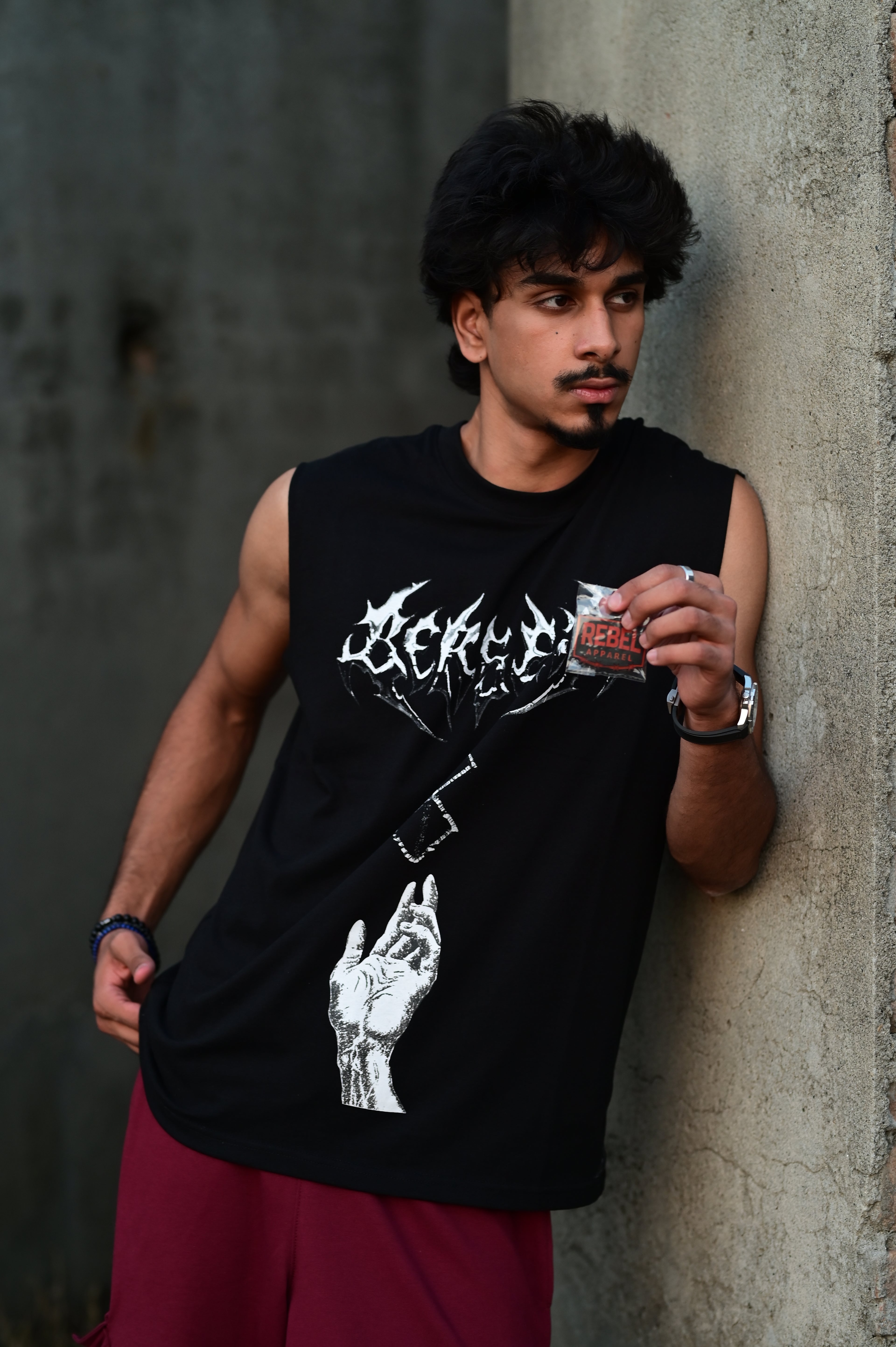 Berserk Oversized Graphic Tank Top – Black | 100% Cotton