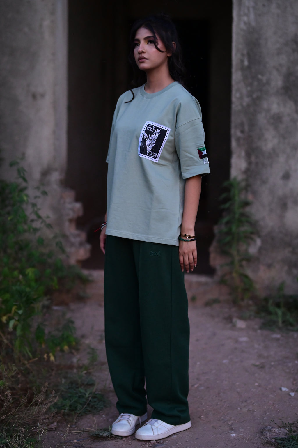 Street Fit Pleated Trousers – Emerald Green | 100% Interlock Cotton