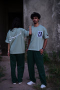 Street Fit Pleated Trousers – Emerald Green | 100% Interlock Cotton