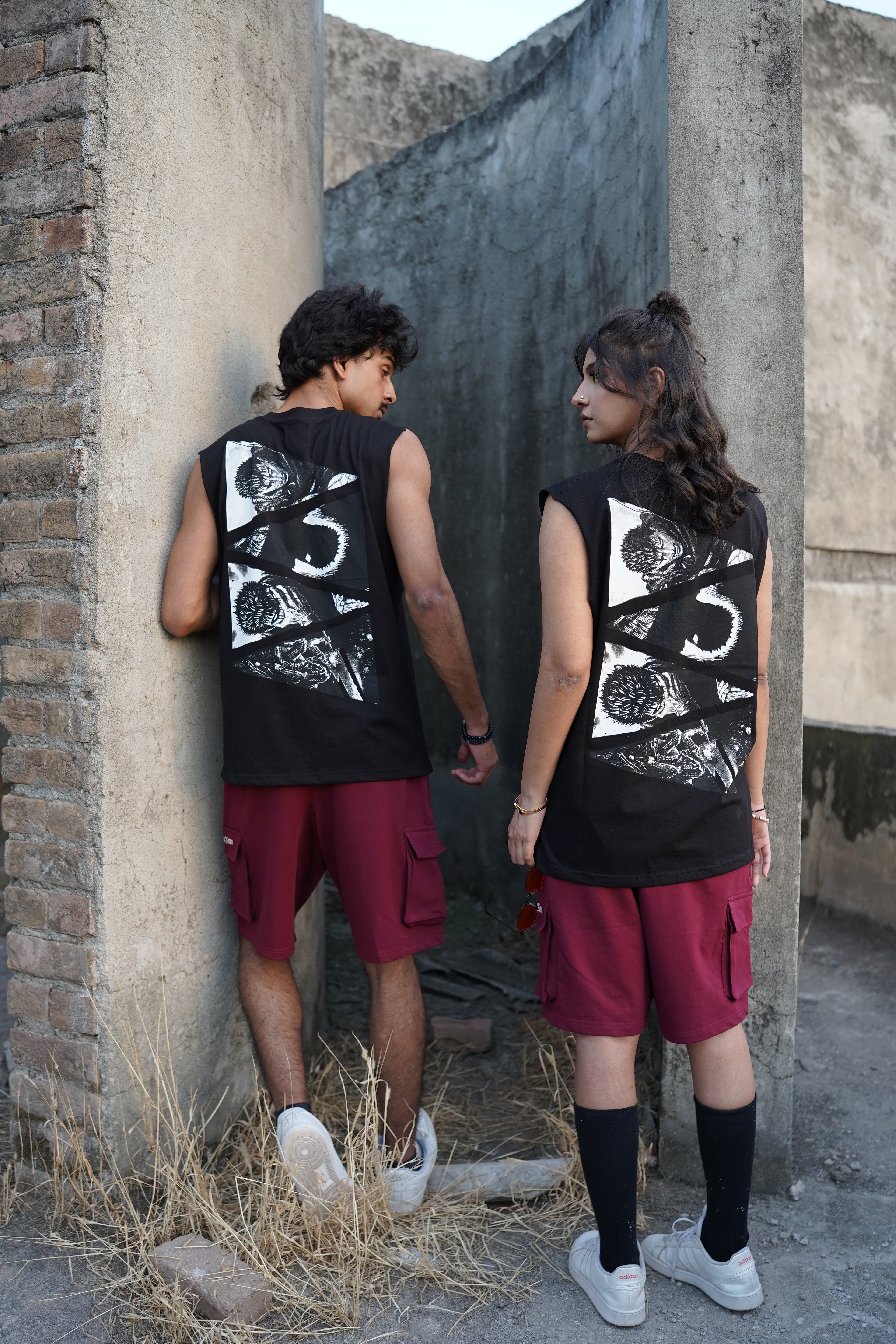 Berserk Oversized Graphic Tank Top – Black | 100% Cotton